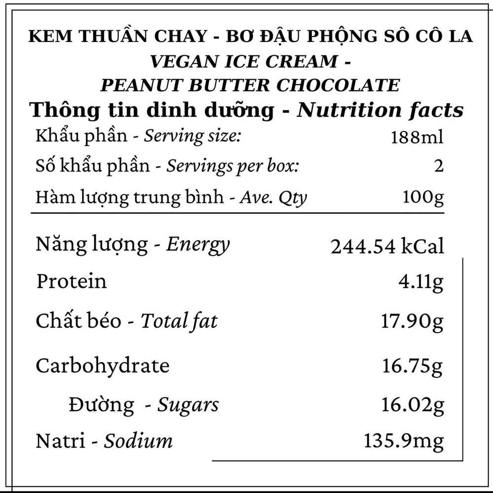 
                      
                        Kem Thuần Chay - Bơ Đậu Phộng Sô Cô La
                      
                    