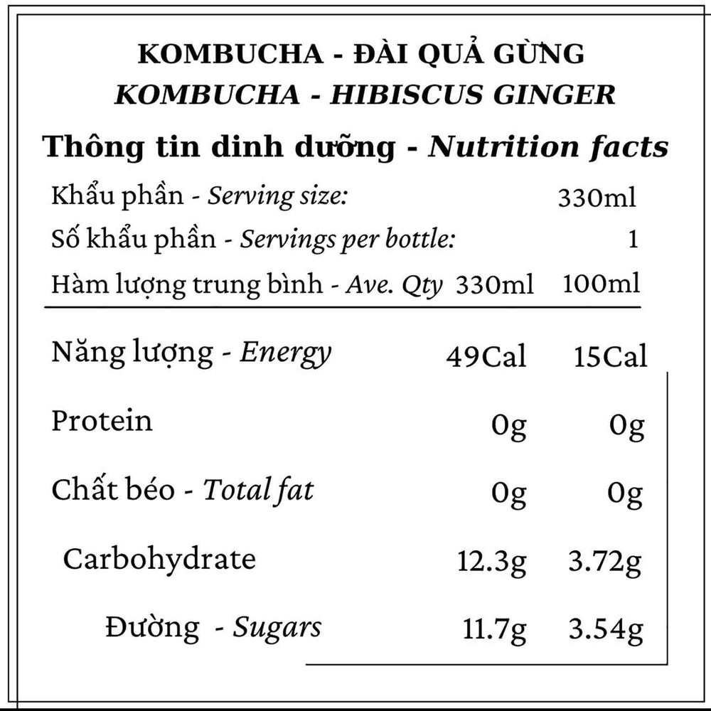 
                      
                        Kombucha Đài Quả Gừng
                      
                    