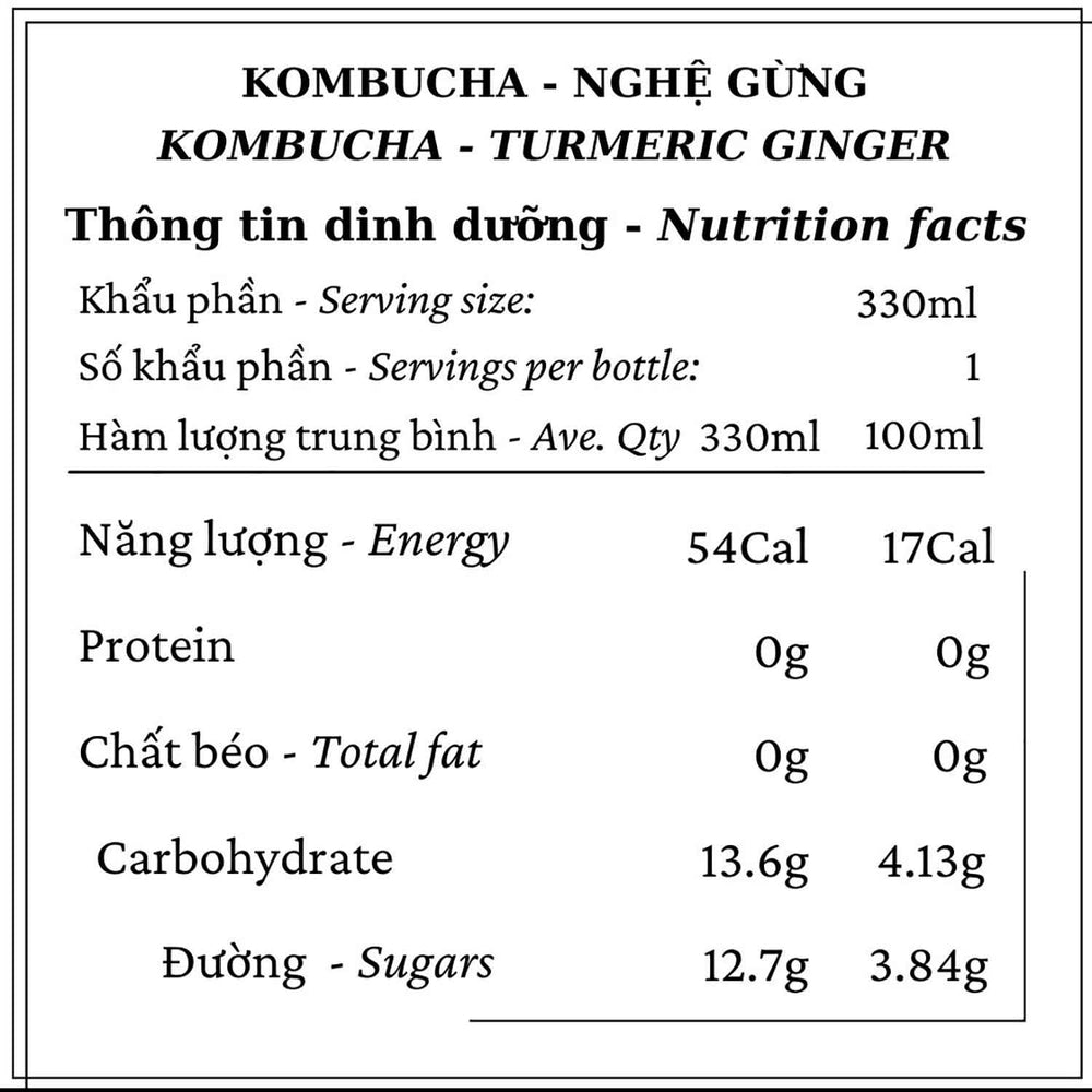 
                      
                        Kombucha Nghệ Gừng
                      
                    