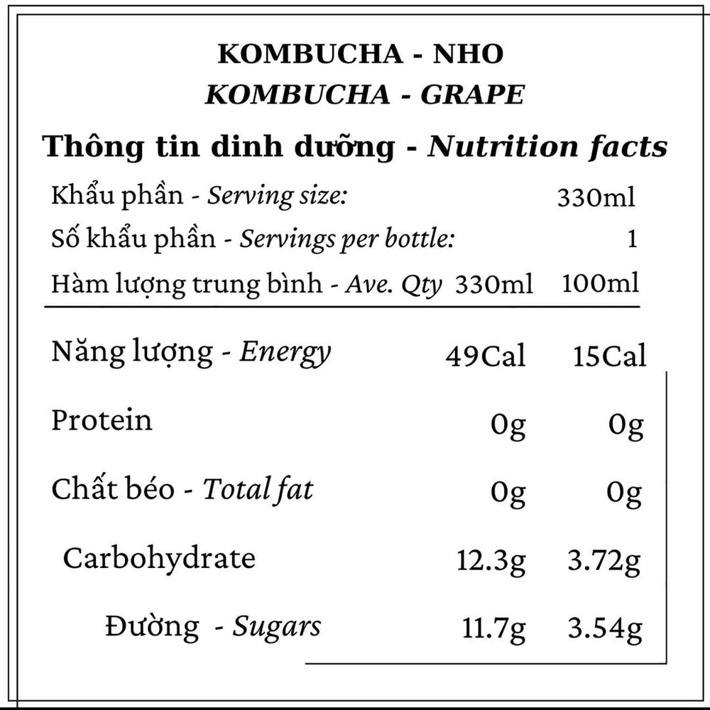 
                      
                        Kombucha Nho
                      
                    