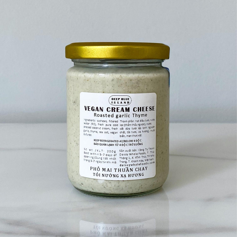 Cashew Cream Cheese - Roasted Garlic Thyme