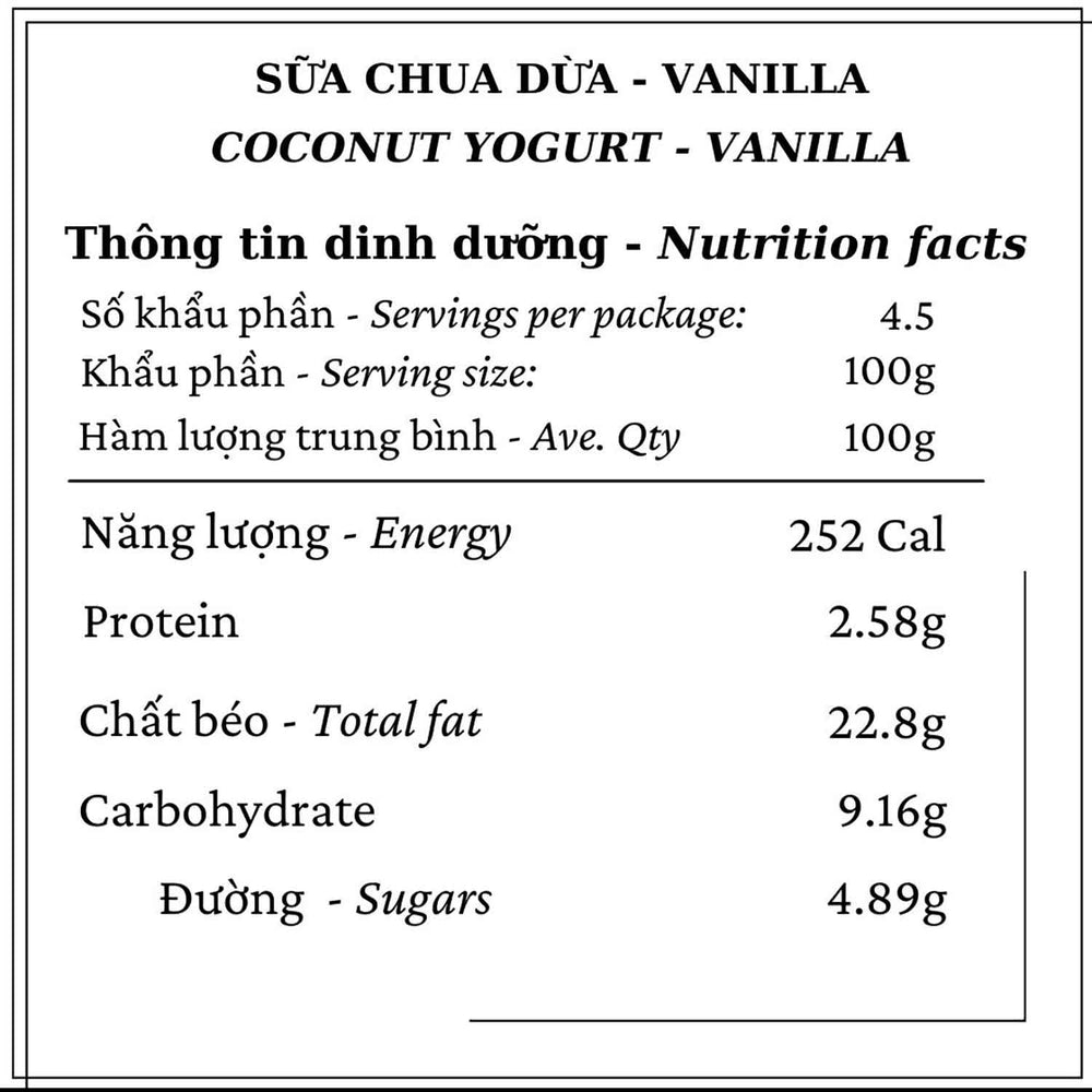 
                      
                        Sữa Chua Dừa Thuần Chay - Vanilla
                      
                    