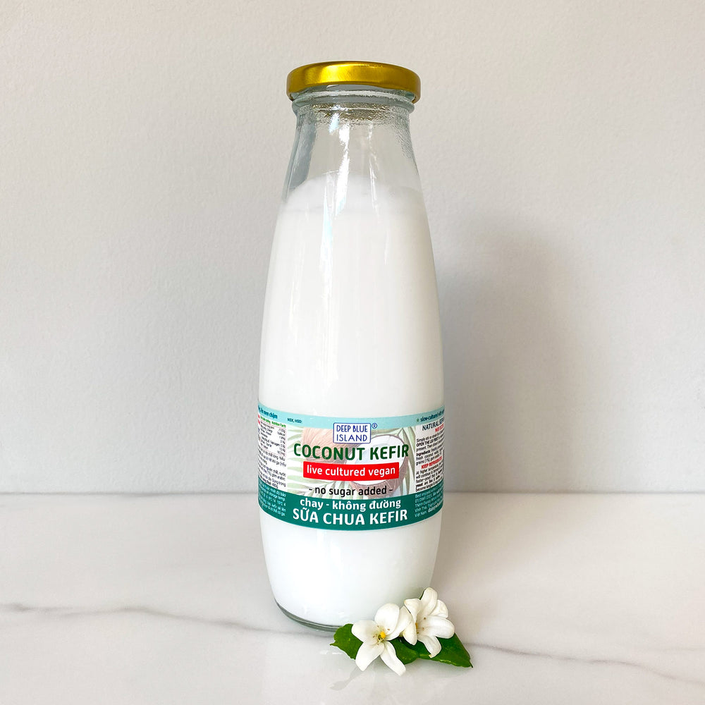 Sữa Chua Kefir Dừa Chay - Nguyên Bản Không Đường