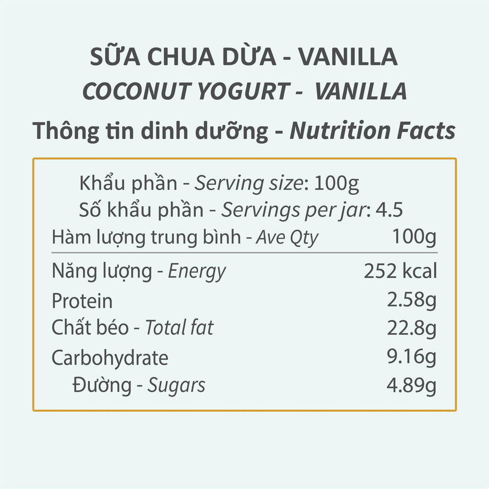 Sữa chua dừa chay - Vanilla