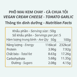 Cream cheese - Tomato garlic - Daissy Whole Foods